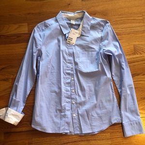 Light blue button down blouse. Size 8
